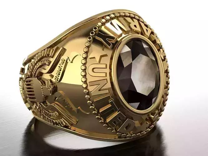 us army ring 3D print model