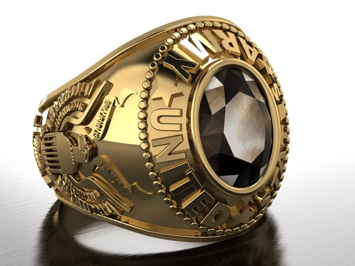 us army ring 3D print model_0