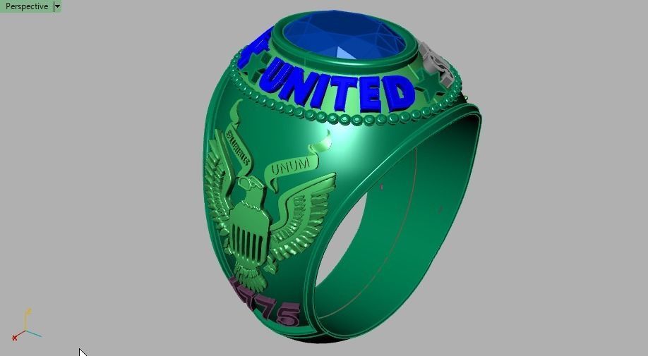 us army ring 3D print model_15