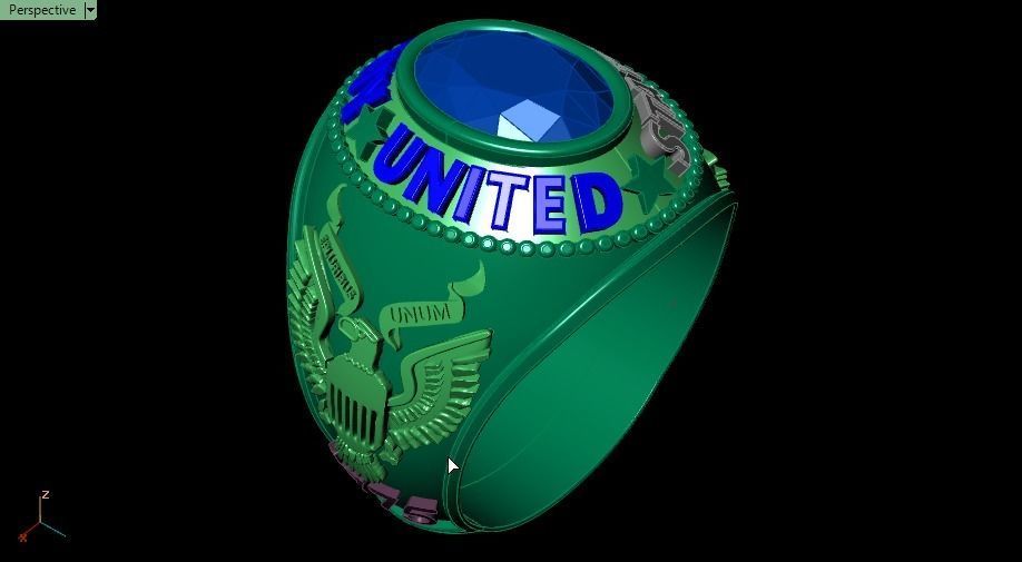us army ring 3D print model_10