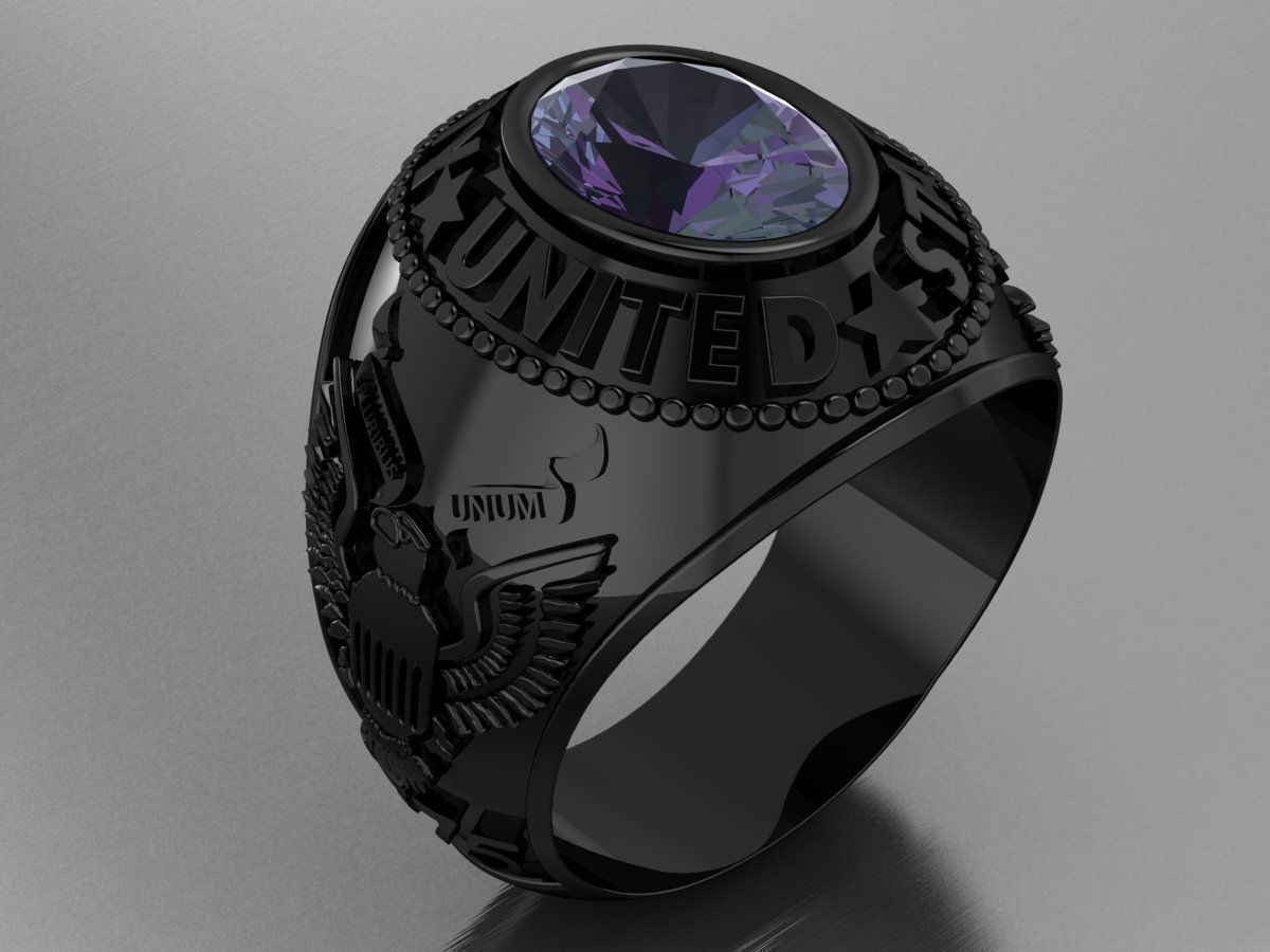 us army ring 3D print model_6