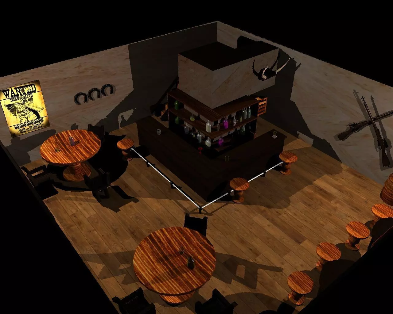 Saloon Cowboys Free 3D print model