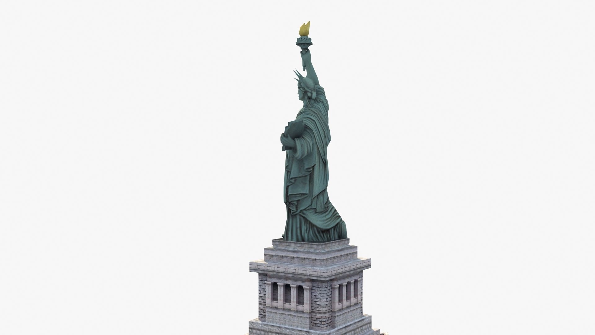 Statue of Liberty VR Low-poly 3D model_32