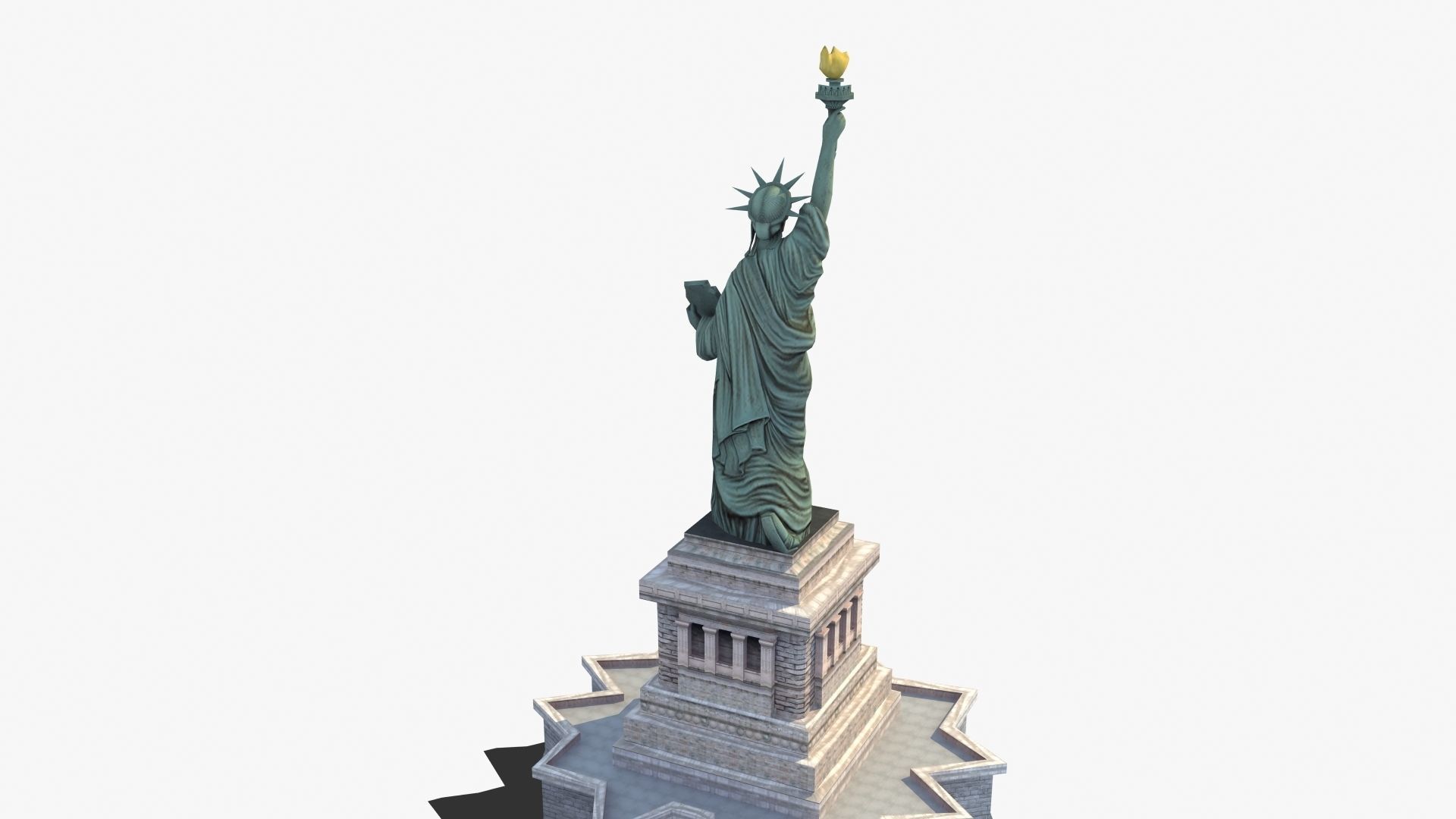 Statue of Liberty VR Low-poly 3D model_34