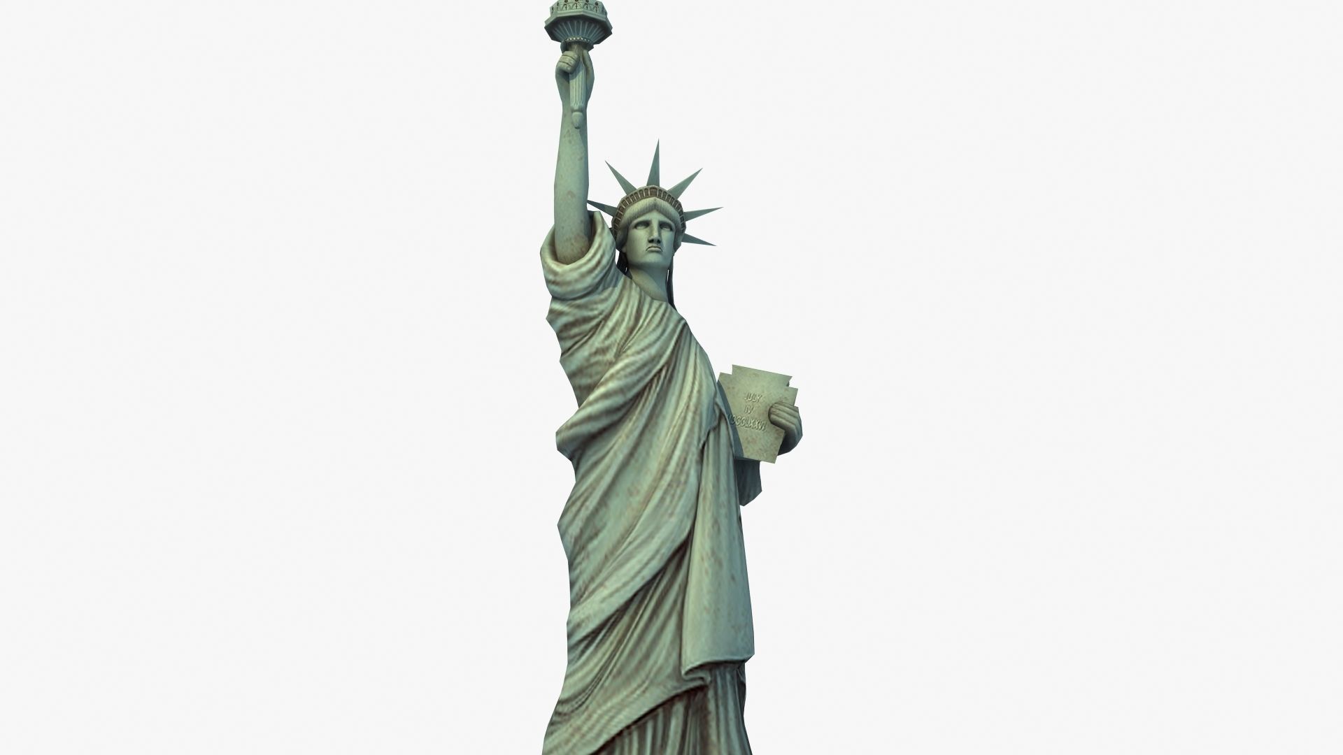 Statue of Liberty VR Low-poly 3D model_24