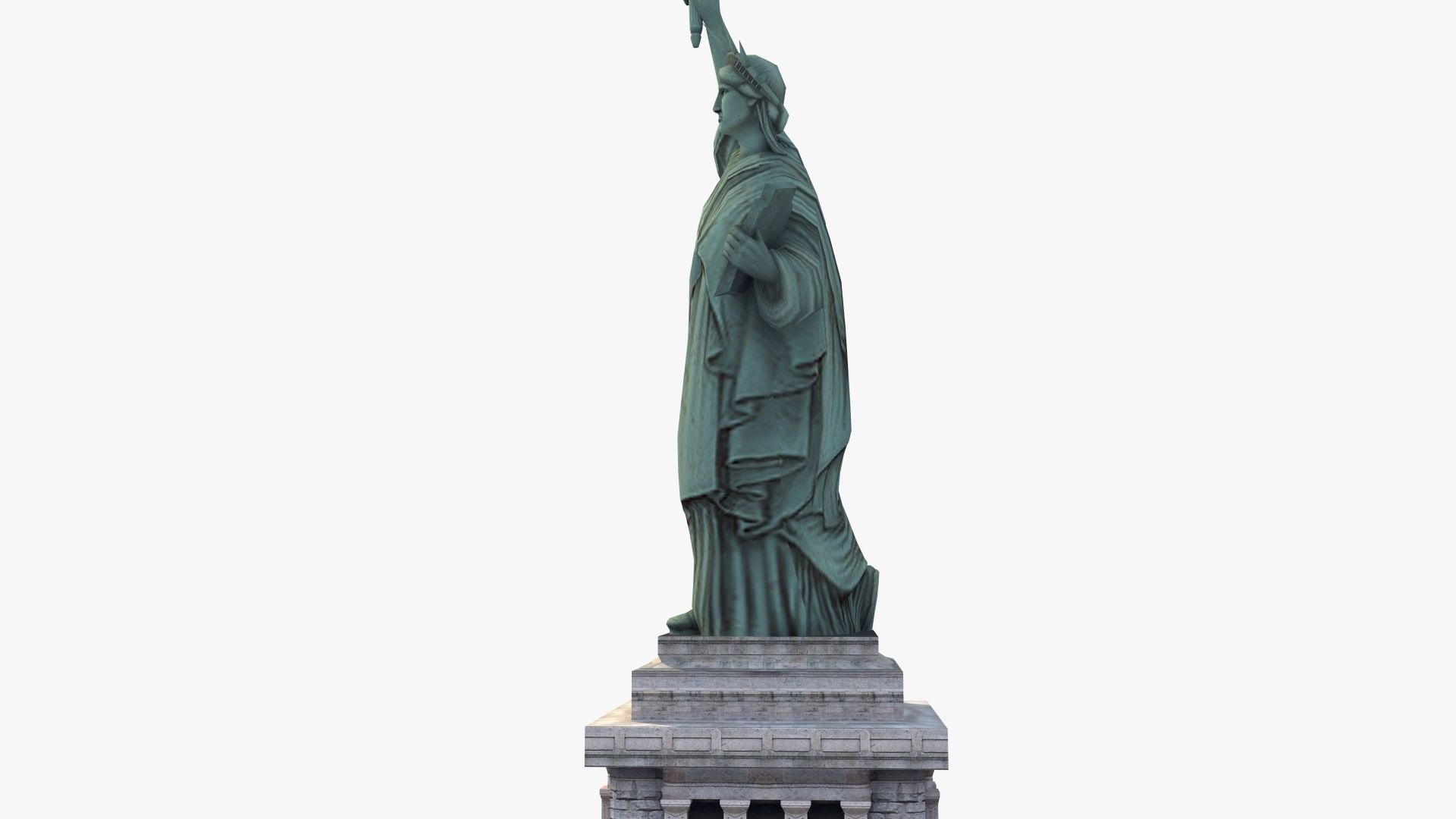 Statue of Liberty VR Low-poly 3D model_31