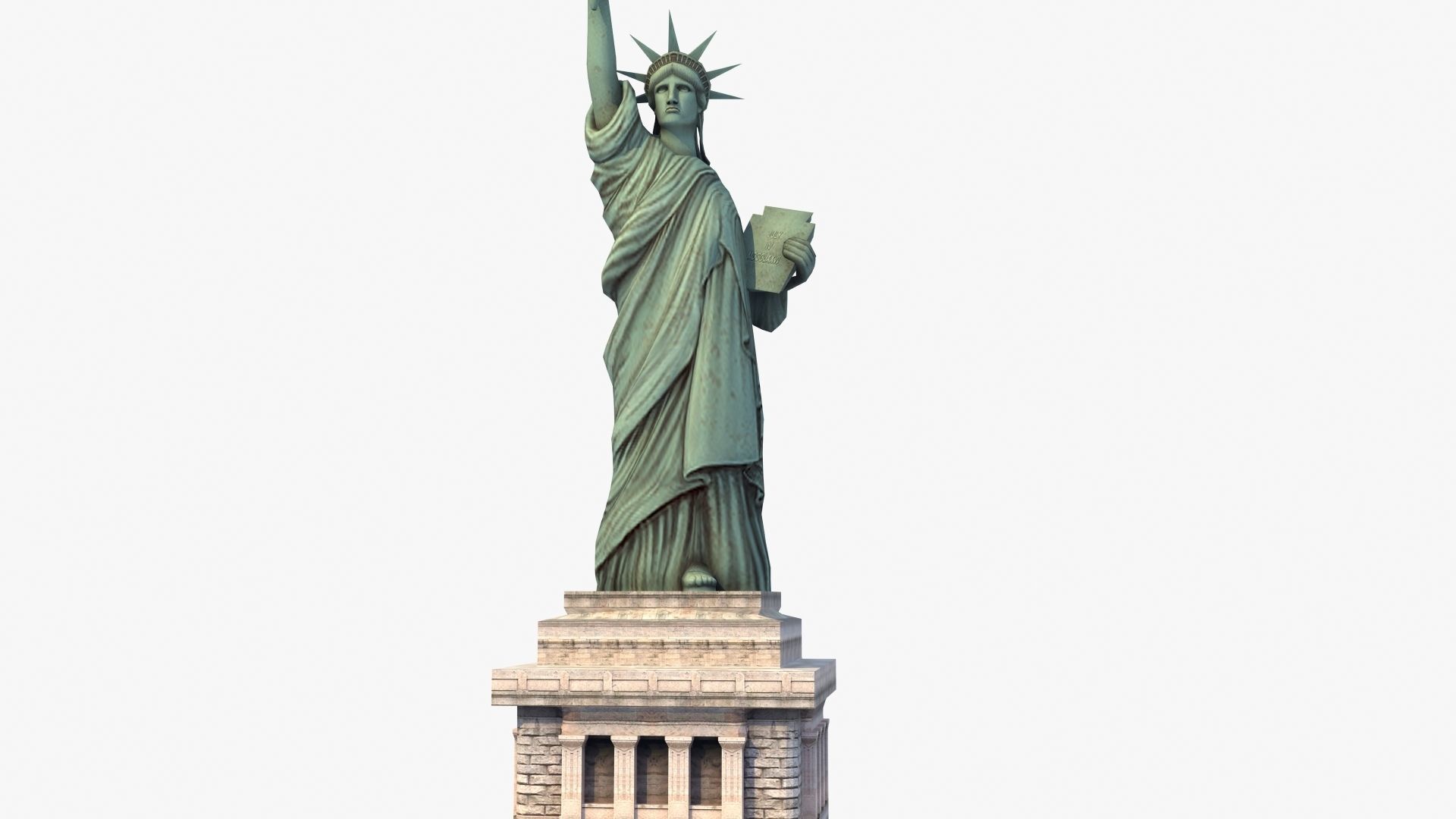 Statue of Liberty VR Low-poly 3D model_29
