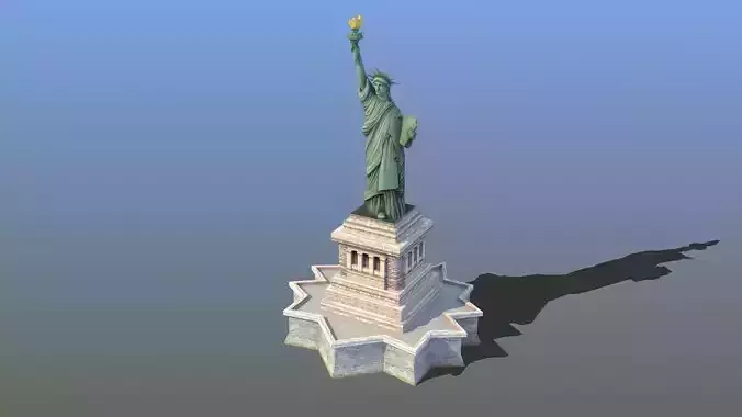 Statue of Liberty VR Low-poly 3D model