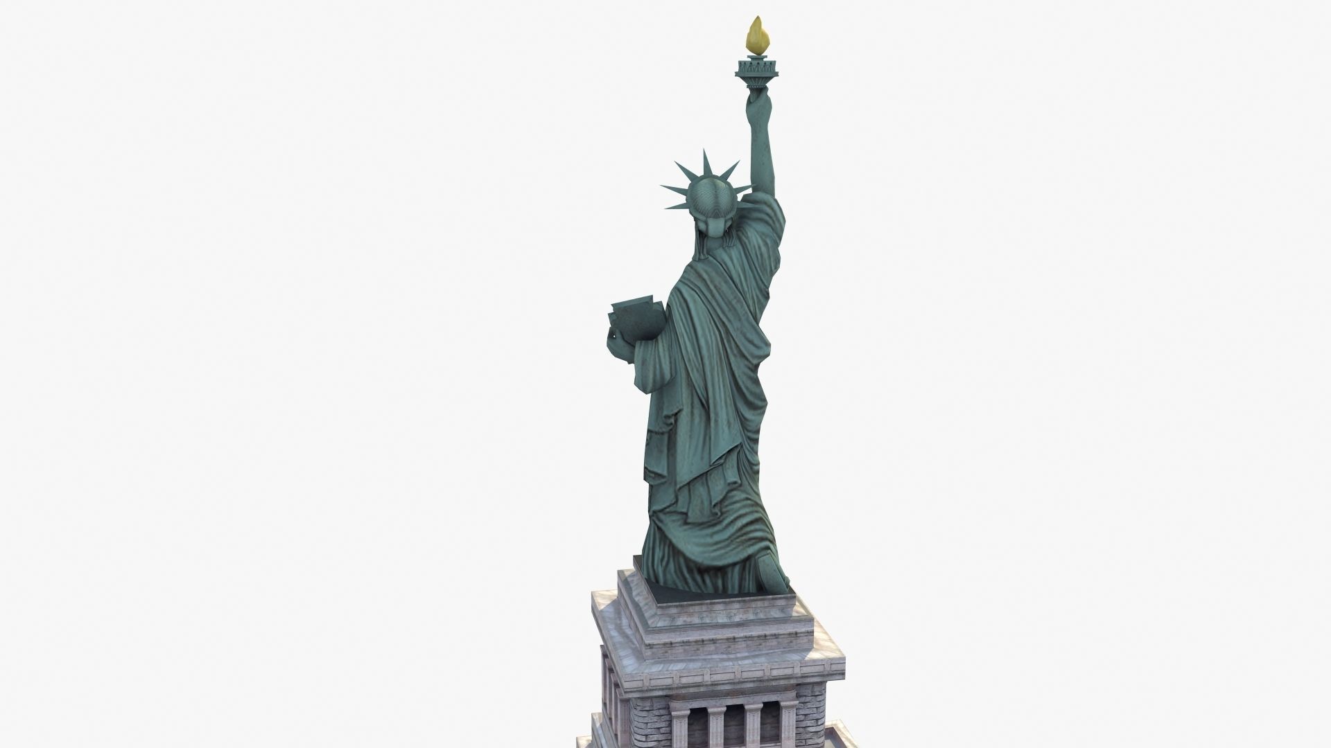 Statue of Liberty VR Low-poly 3D model_33