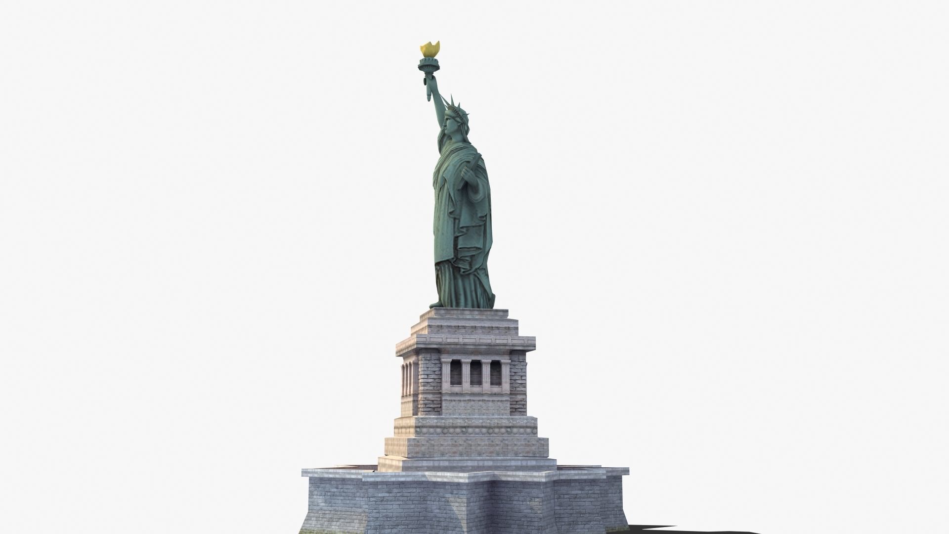 Statue of Liberty VR Low-poly 3D model_38