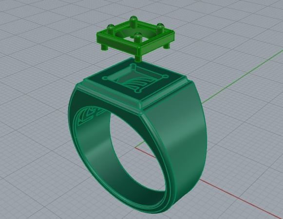 503 Man ring 3D print model_10
