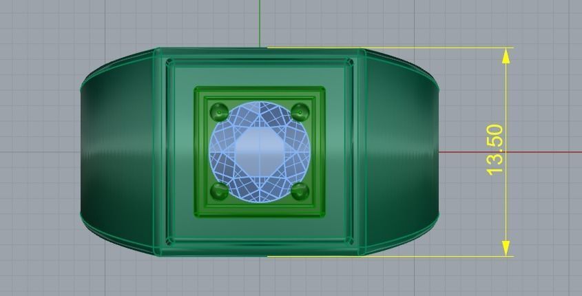 503 Man ring 3D print model_8