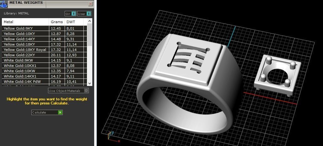 503 Man ring 3D print model_4