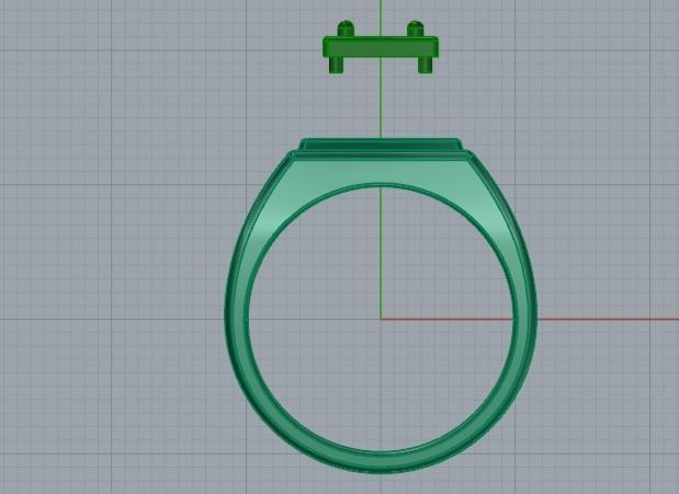 503 Man ring 3D print model_9