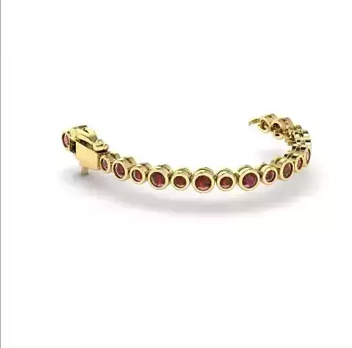 486 Bracelet with round stones