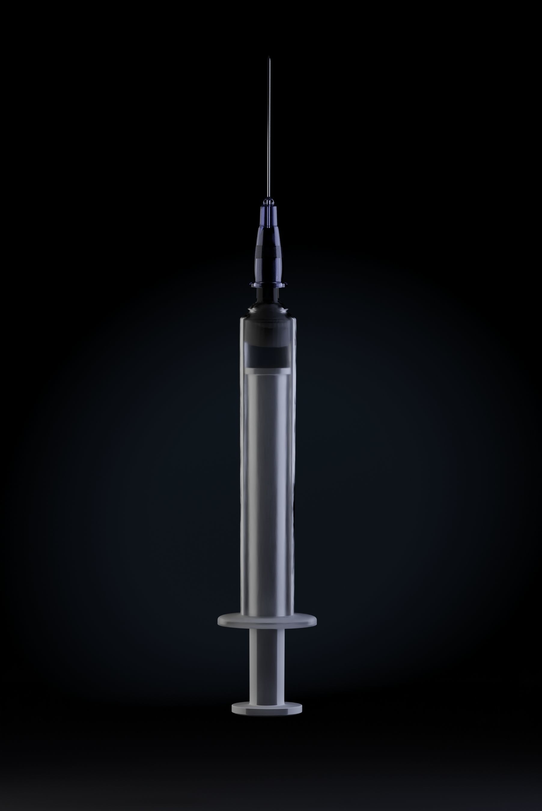 Injection-low poly model injection syringe Free low-poly 3D model_1