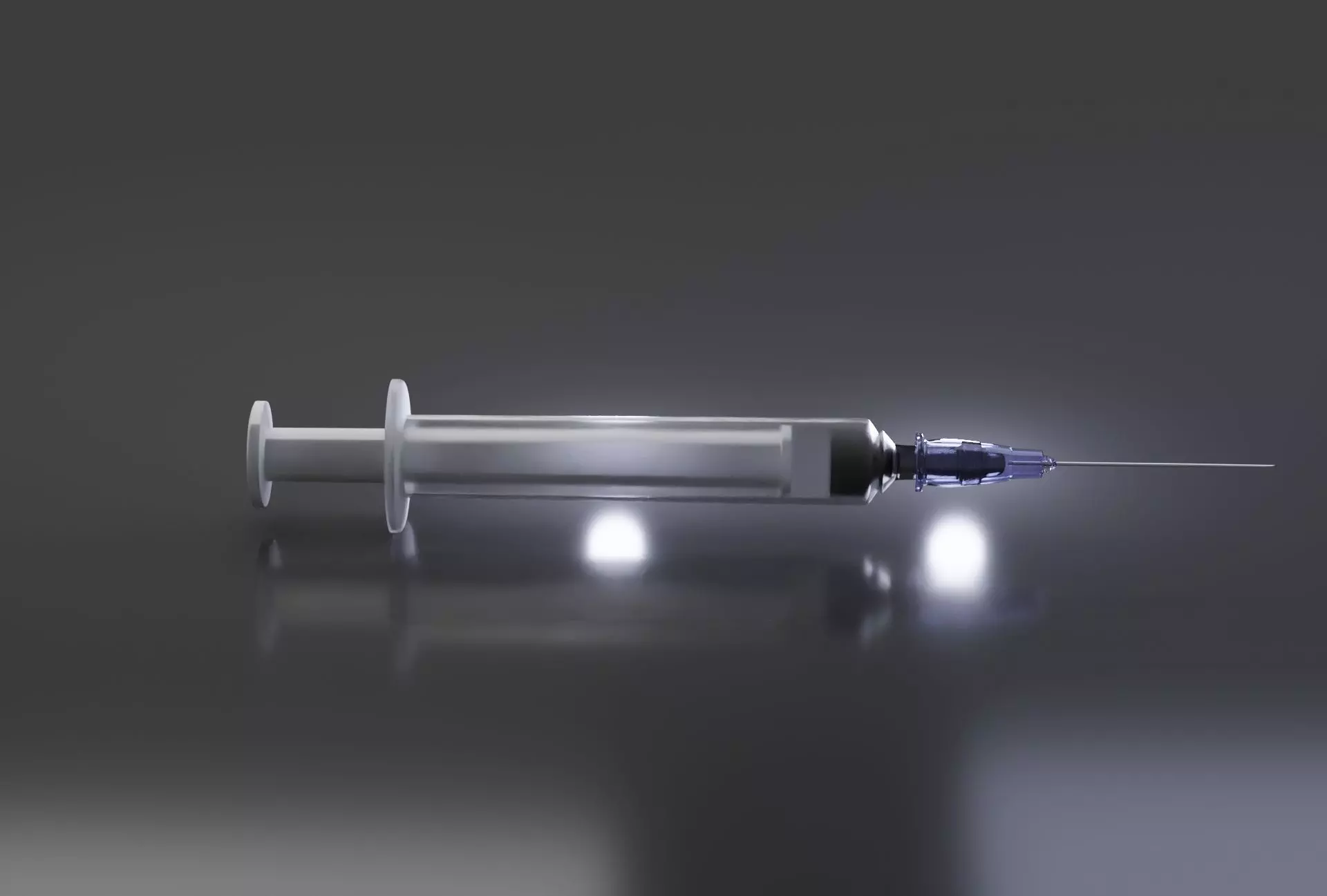 Injection-low poly model injection syringe Free low-poly 3D model_0