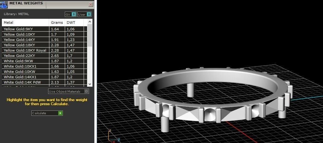 479 Ring with baguette stones 3D print model_8