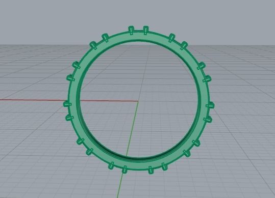 479 Ring with baguette stones 3D print model_7
