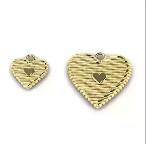 477 Heart pendants 3D print model