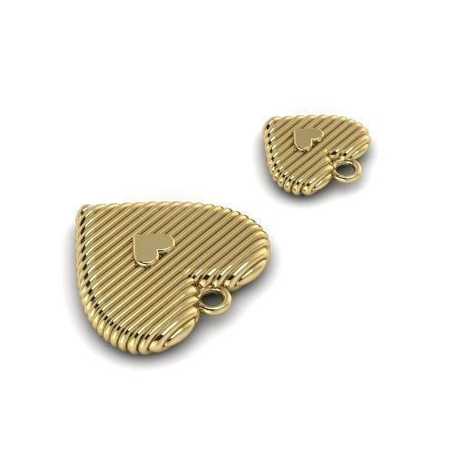 477 Heart pendants 3D print model_1