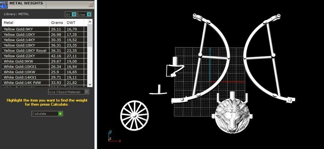 472 Bracelet lion 3D print model_11