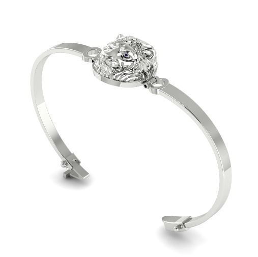 472 Bracelet lion 3D print model_3