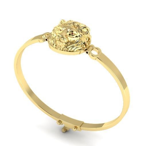 472 Bracelet lion 3D print model_2