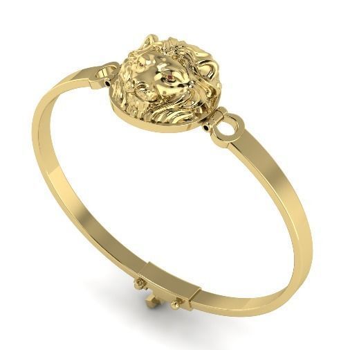 472 Bracelet lion 3D print model_1