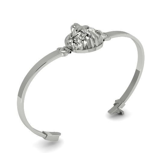 472 Bracelet lion 3D print model_4