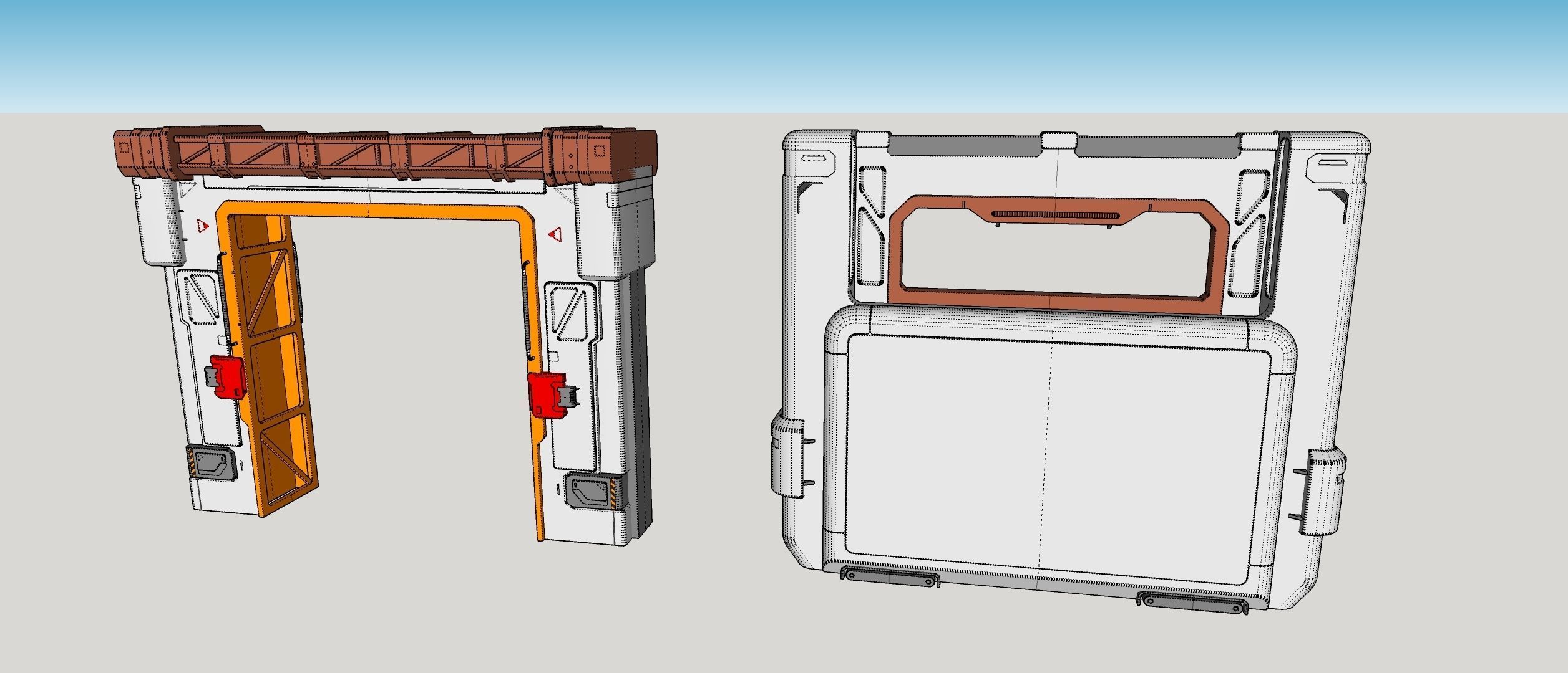 sci-fi Architecture kitbash 33 3D model_12