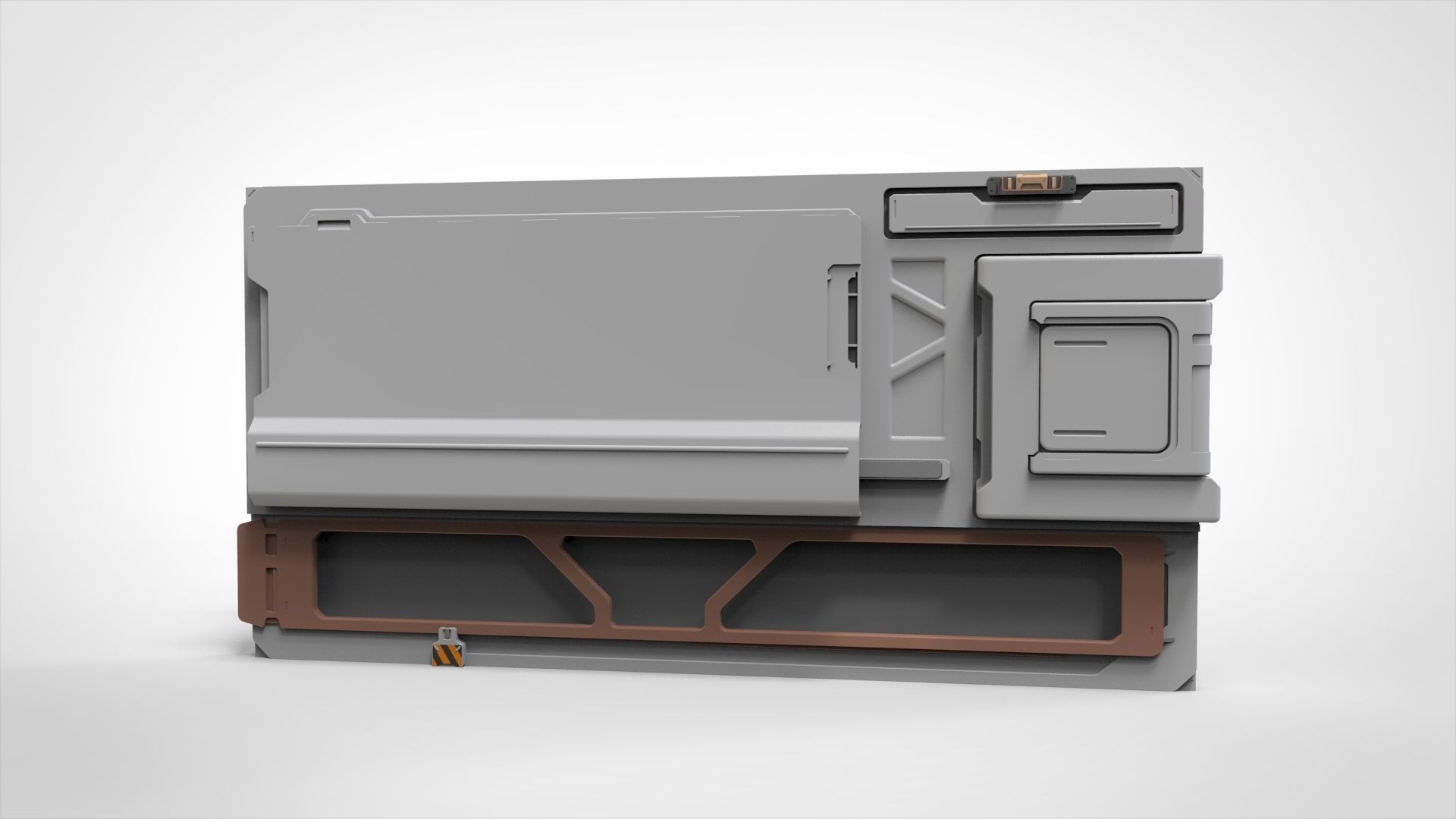 sci-fi Architecture kitbash 33 3D model_7