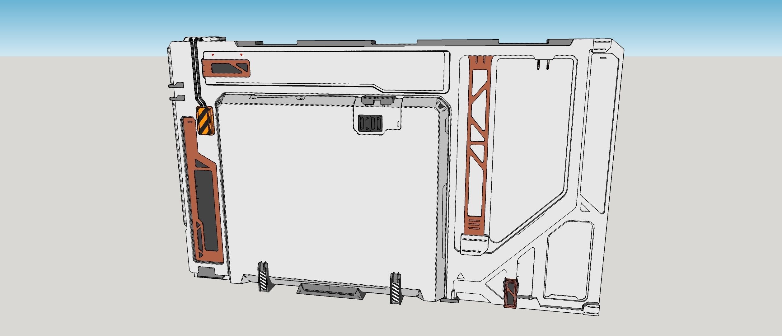 sci-fi Architecture kitbash 33 3D model_6
