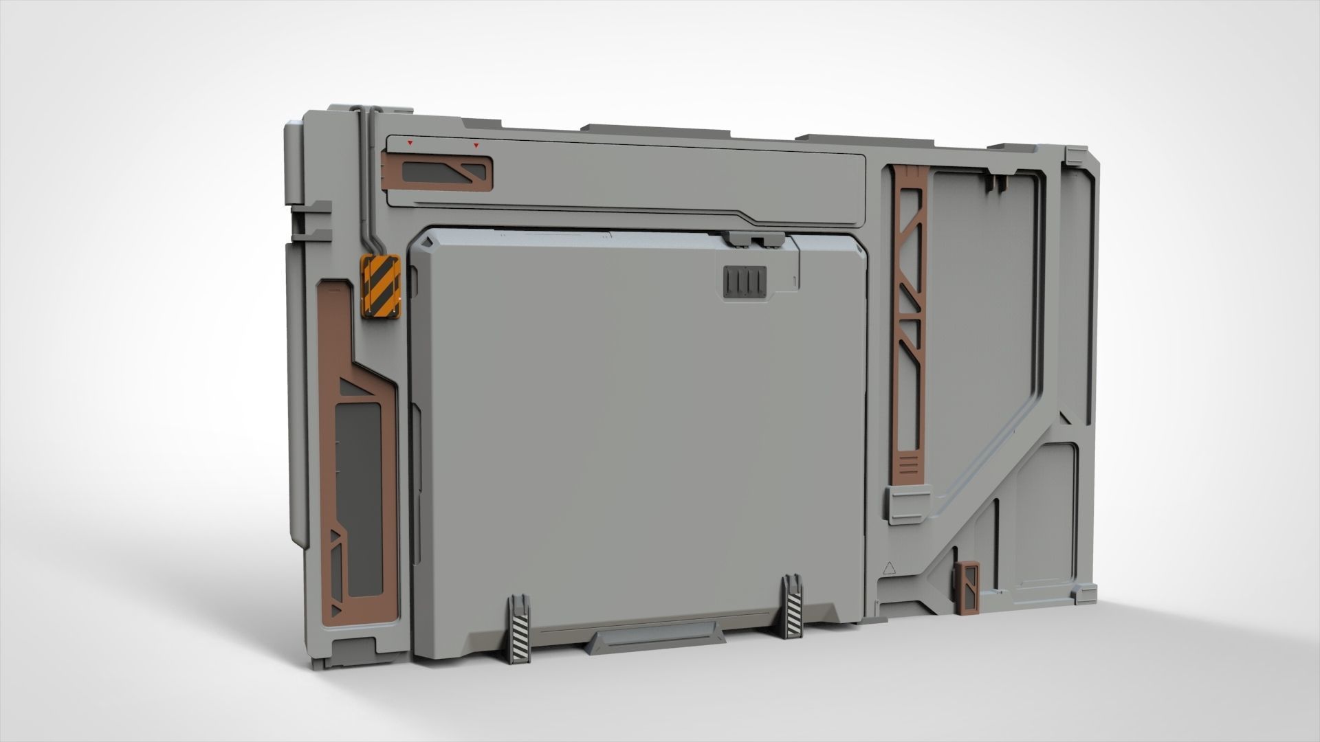 sci-fi Architecture kitbash 33 3D model_5