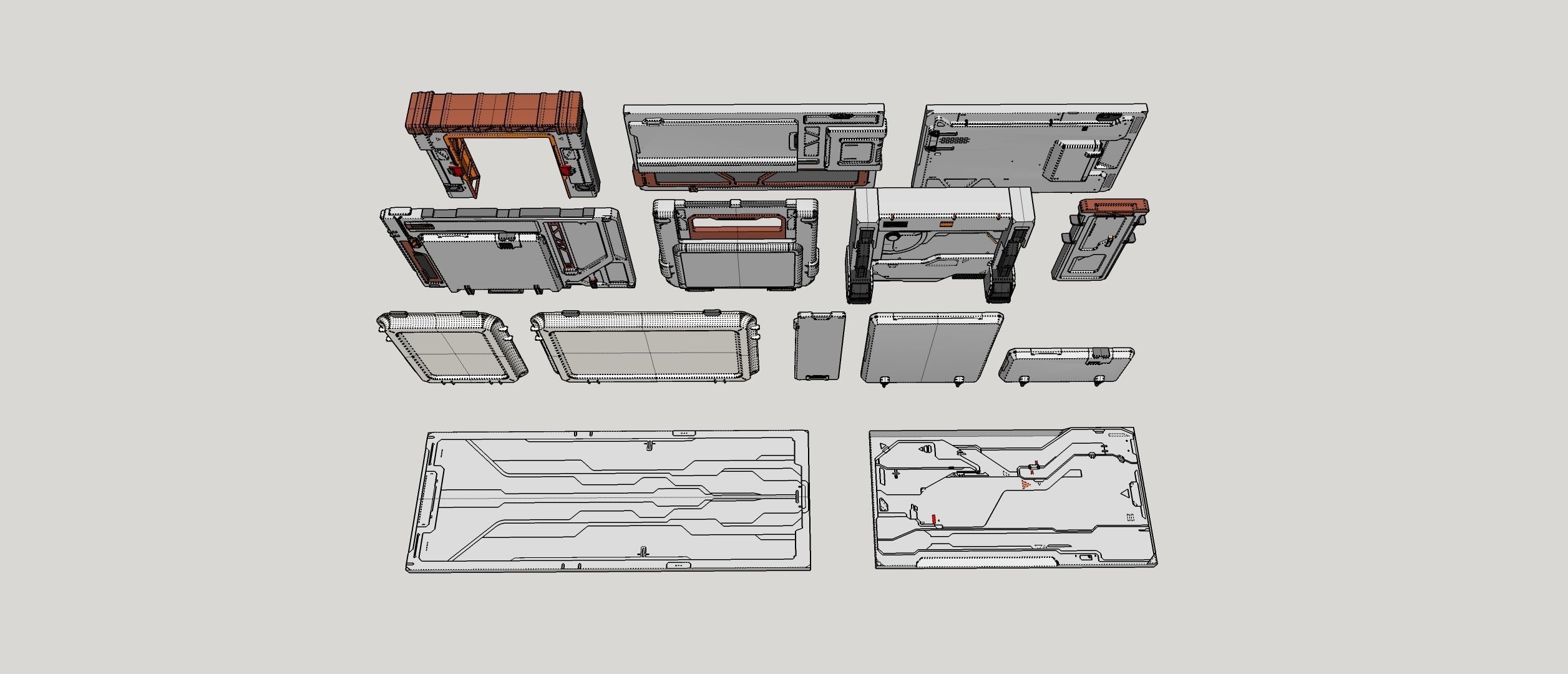 sci-fi Architecture kitbash 33 3D model_4