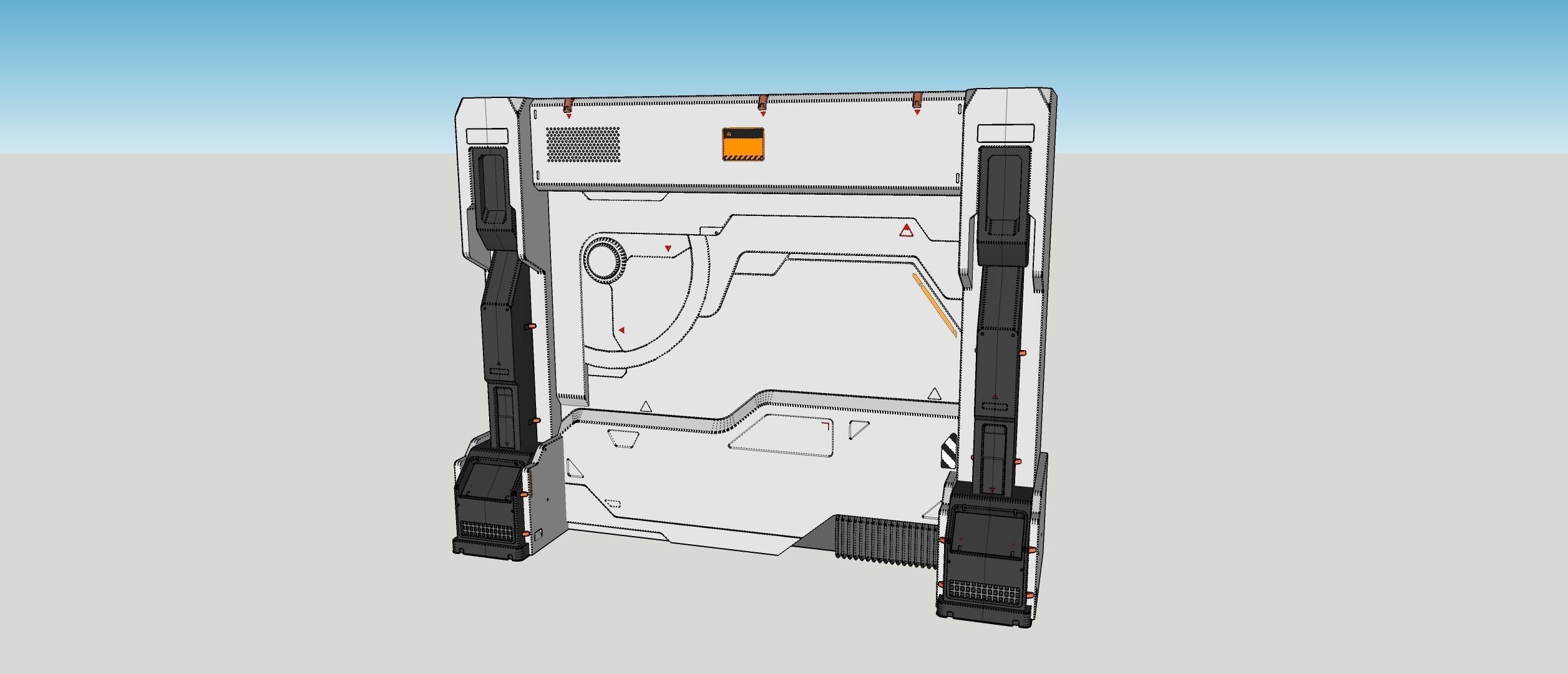sci-fi Architecture kitbash 33 3D model_18