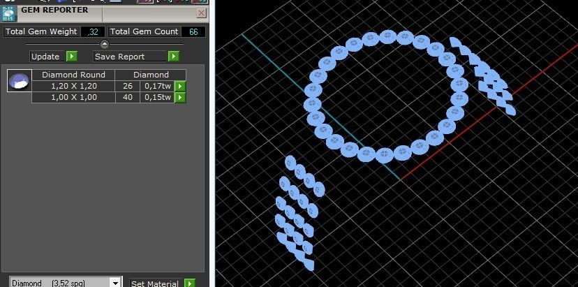 465 Ring with crown 3D print model_4