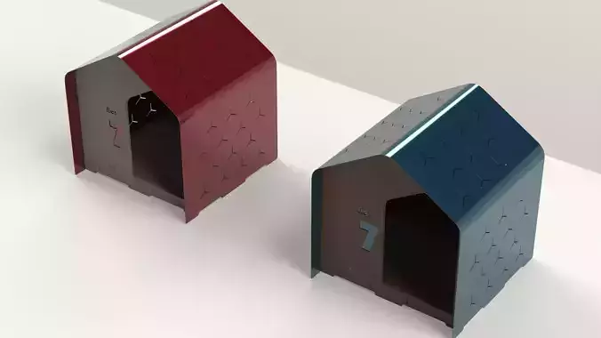 Modern dog and cat house