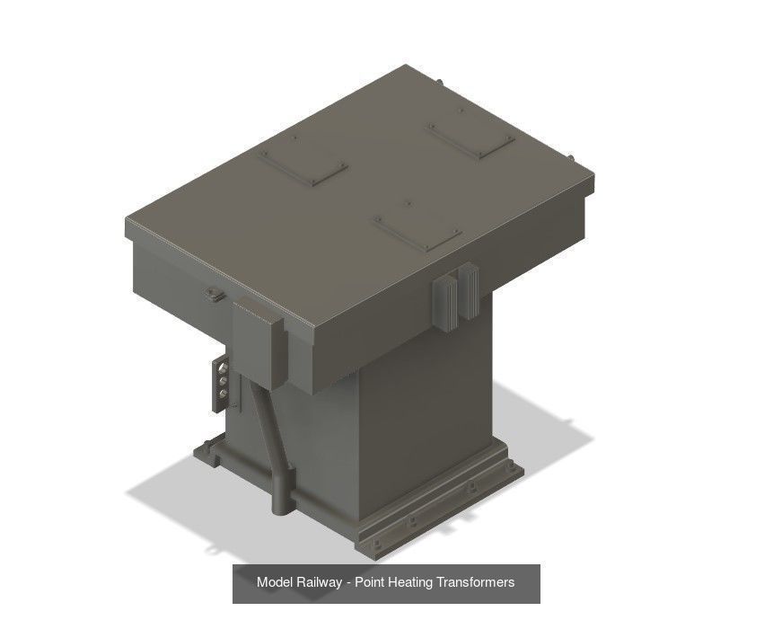 Model Railway - Modern Lineside Equipment 3D Model Collection_5