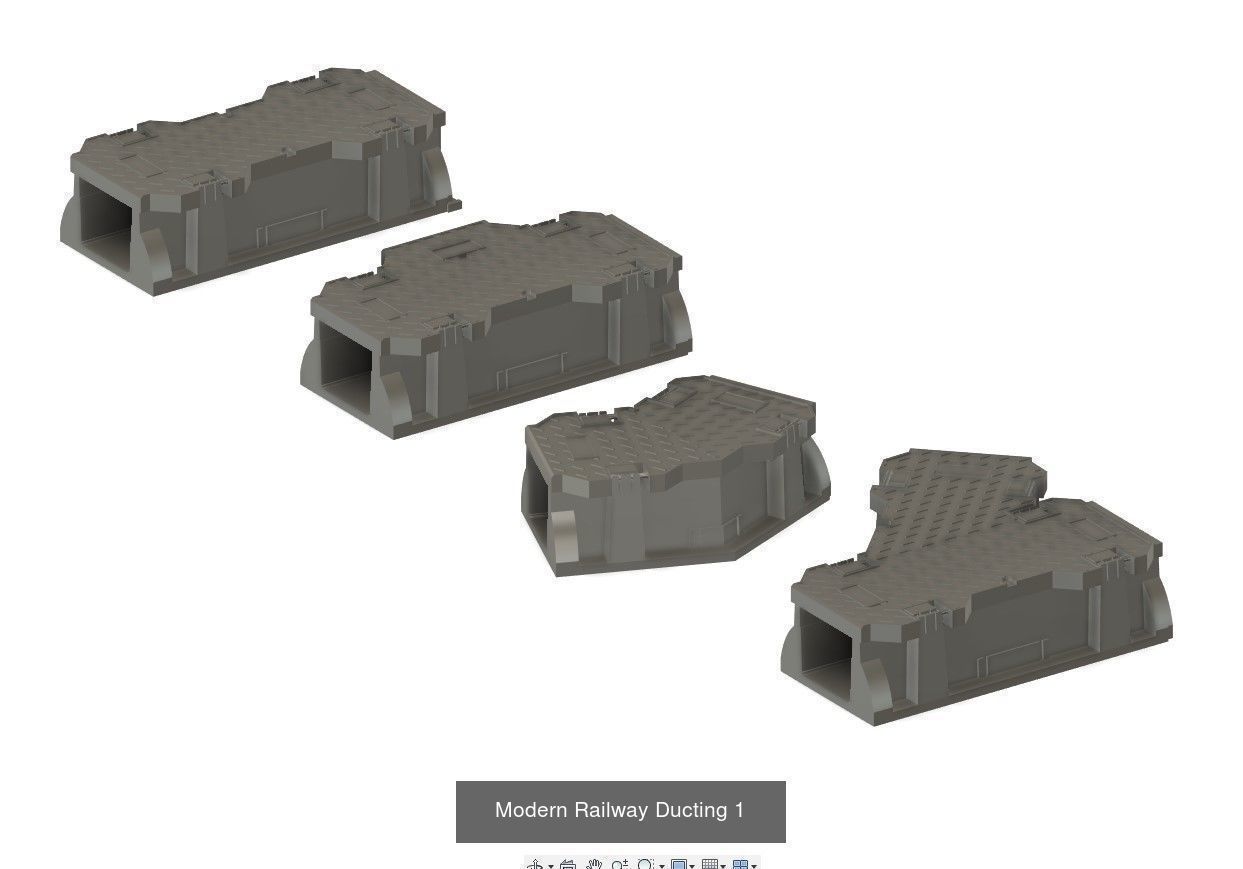 Model Railway - Modern Lineside Equipment 3D Model Collection_3