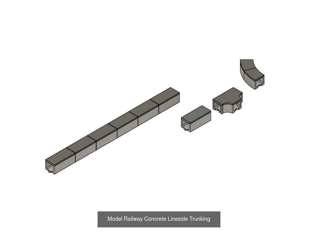 Model Railway - Modern Lineside Equipment 3D Model Collection_10