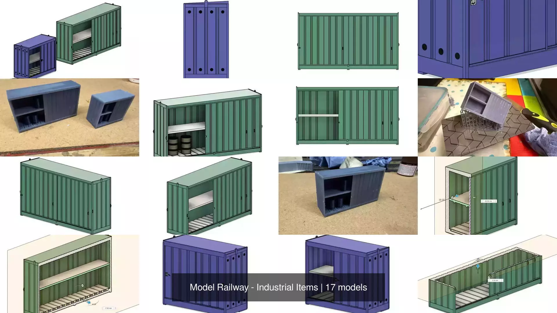 Model Railway - Industrial Items 3D Model Collection_3