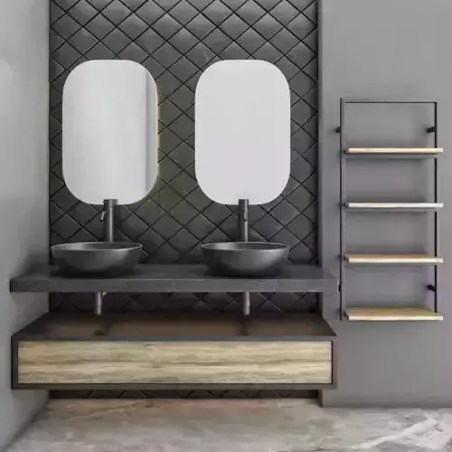 bathroom set 15 3D model bathroom set 15 3D model