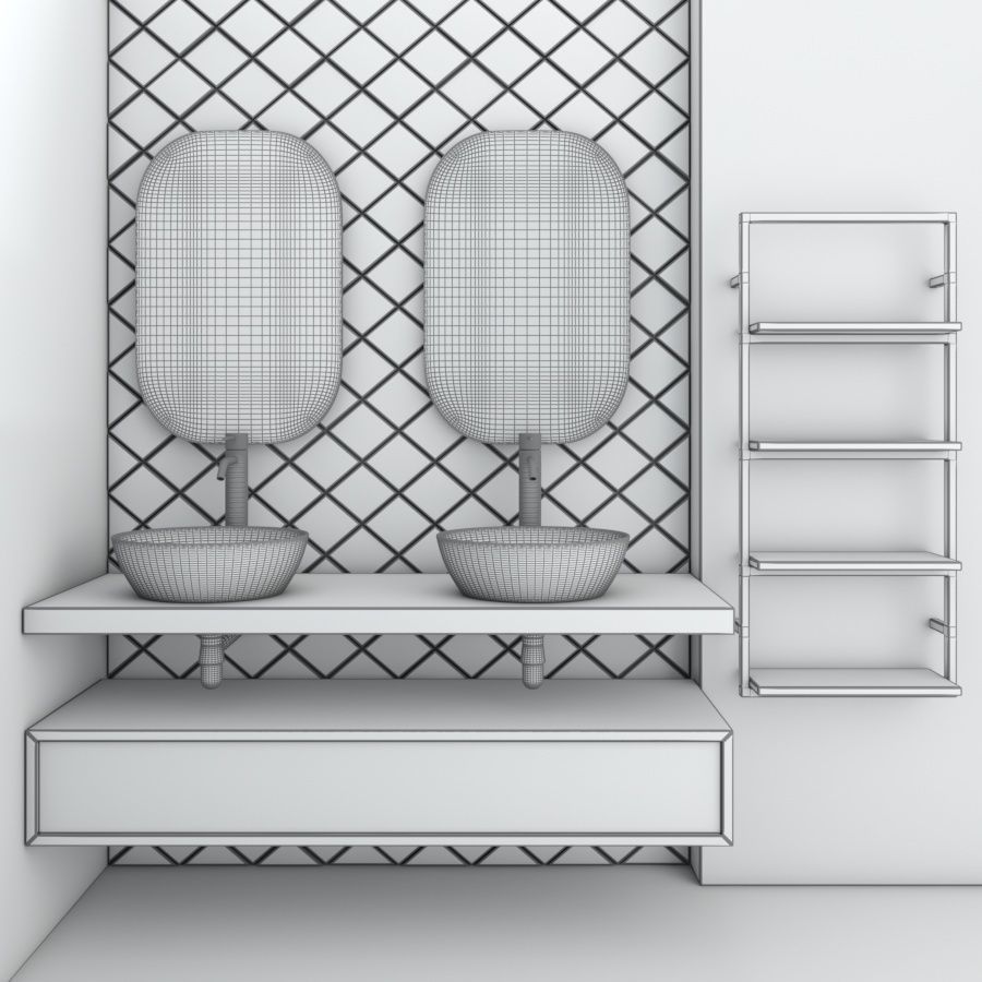 bathroom set 15 3D model_4