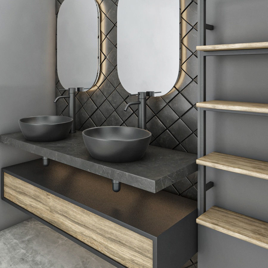 bathroom set 15 3D model_2