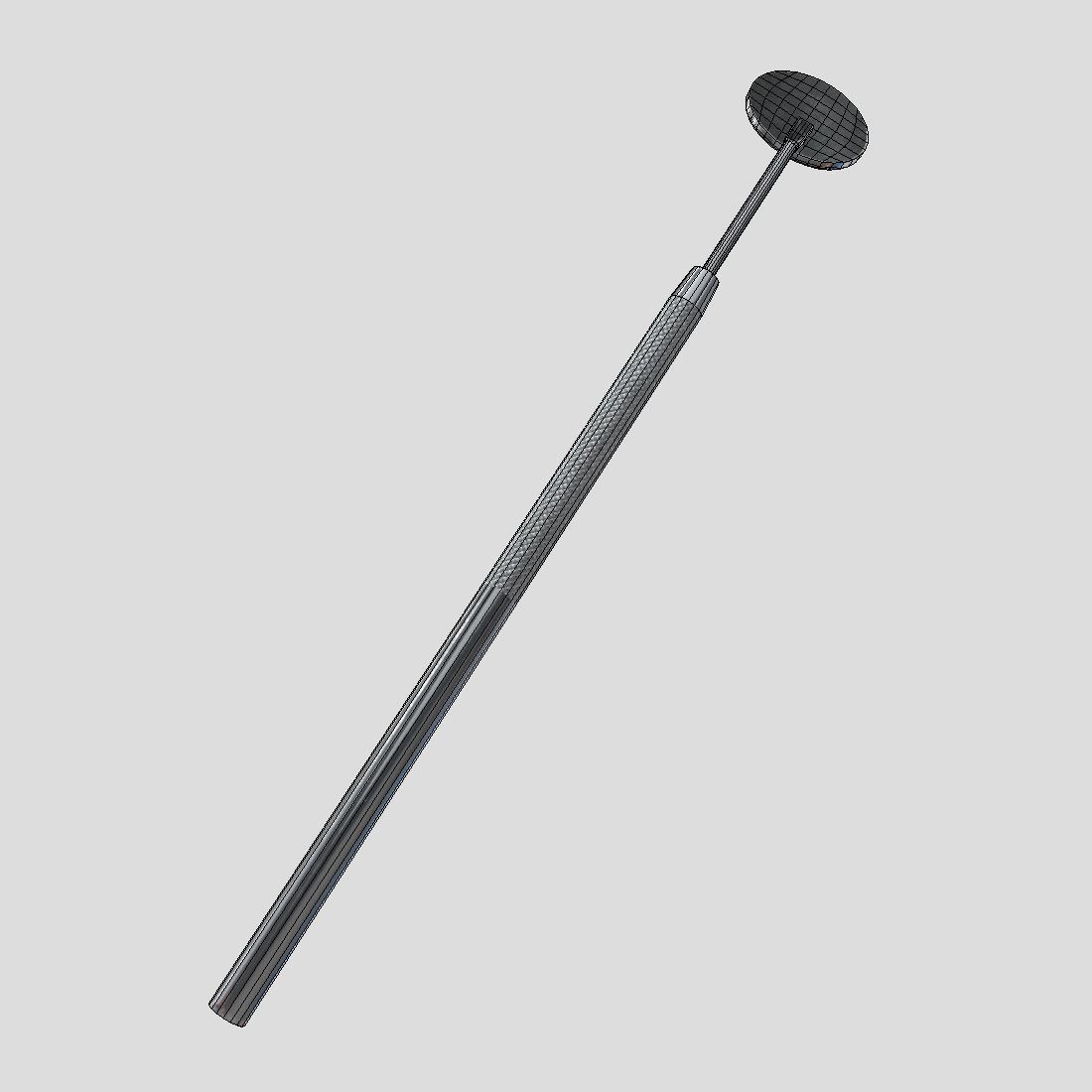 Dental Mirror Low-poly 3D model_10