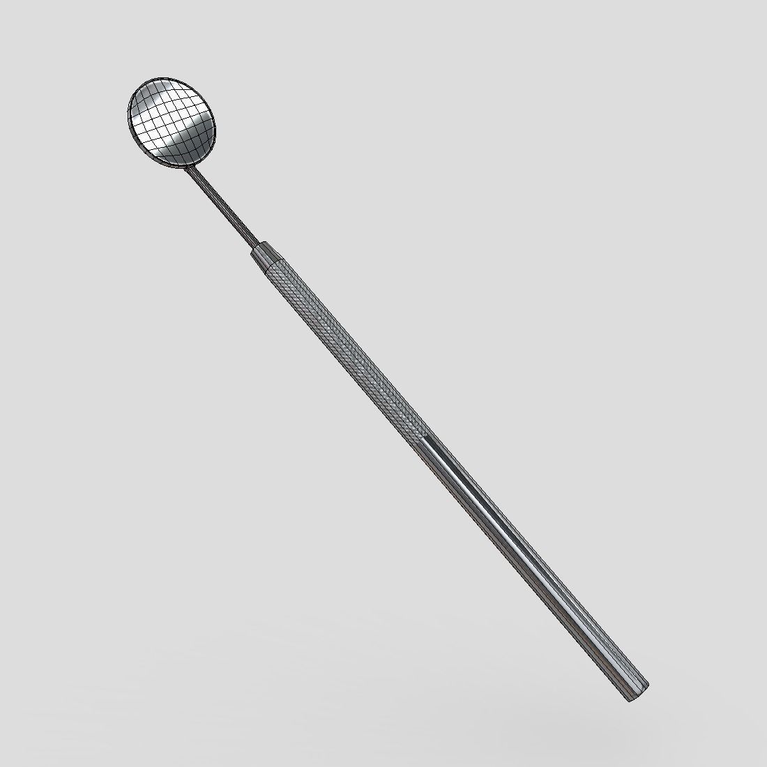Dental Mirror Low-poly 3D model_2