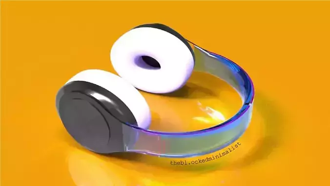 HEADPHONES pair of 3D print model