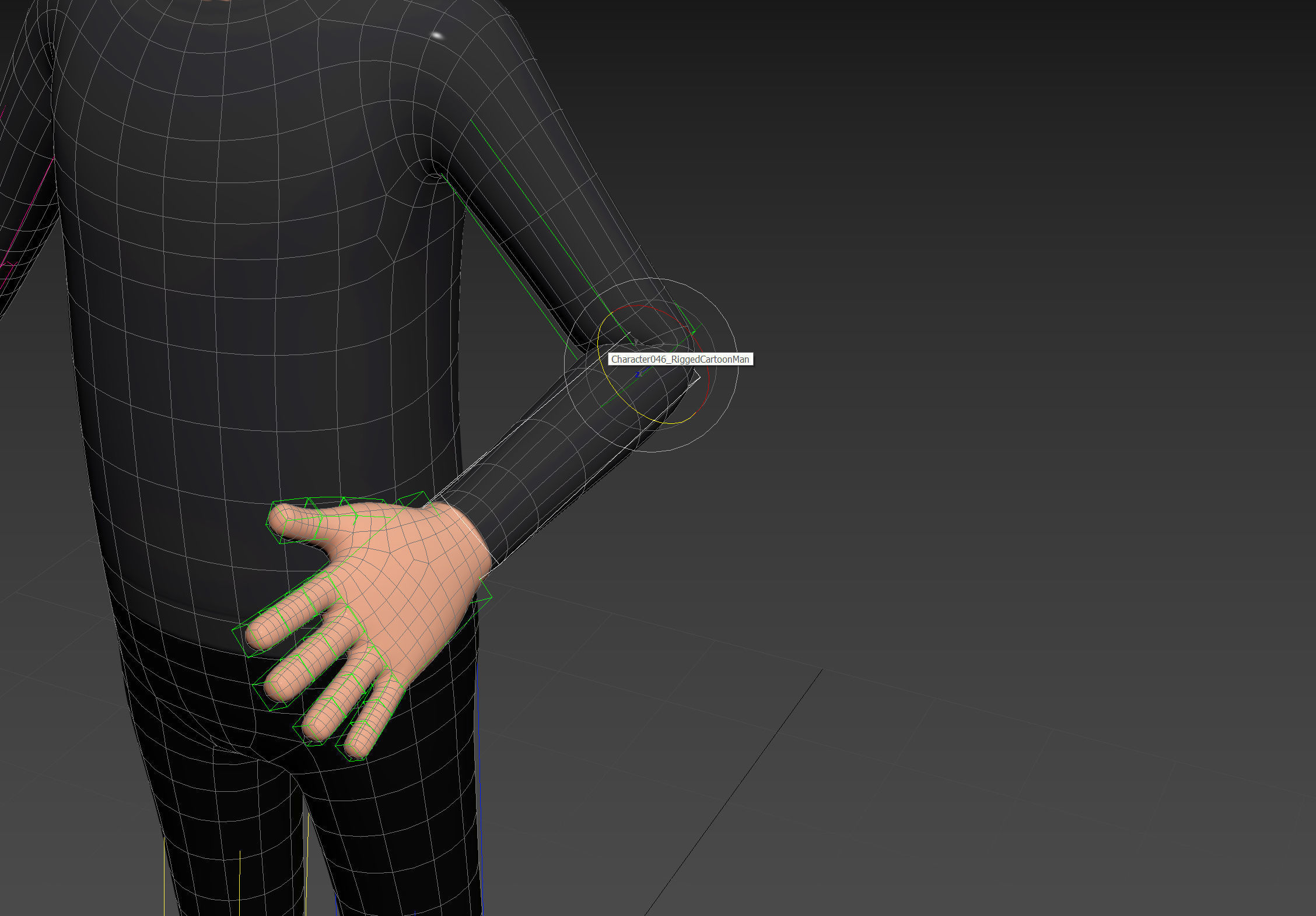 Character123 Rigged Robber 3D model_15