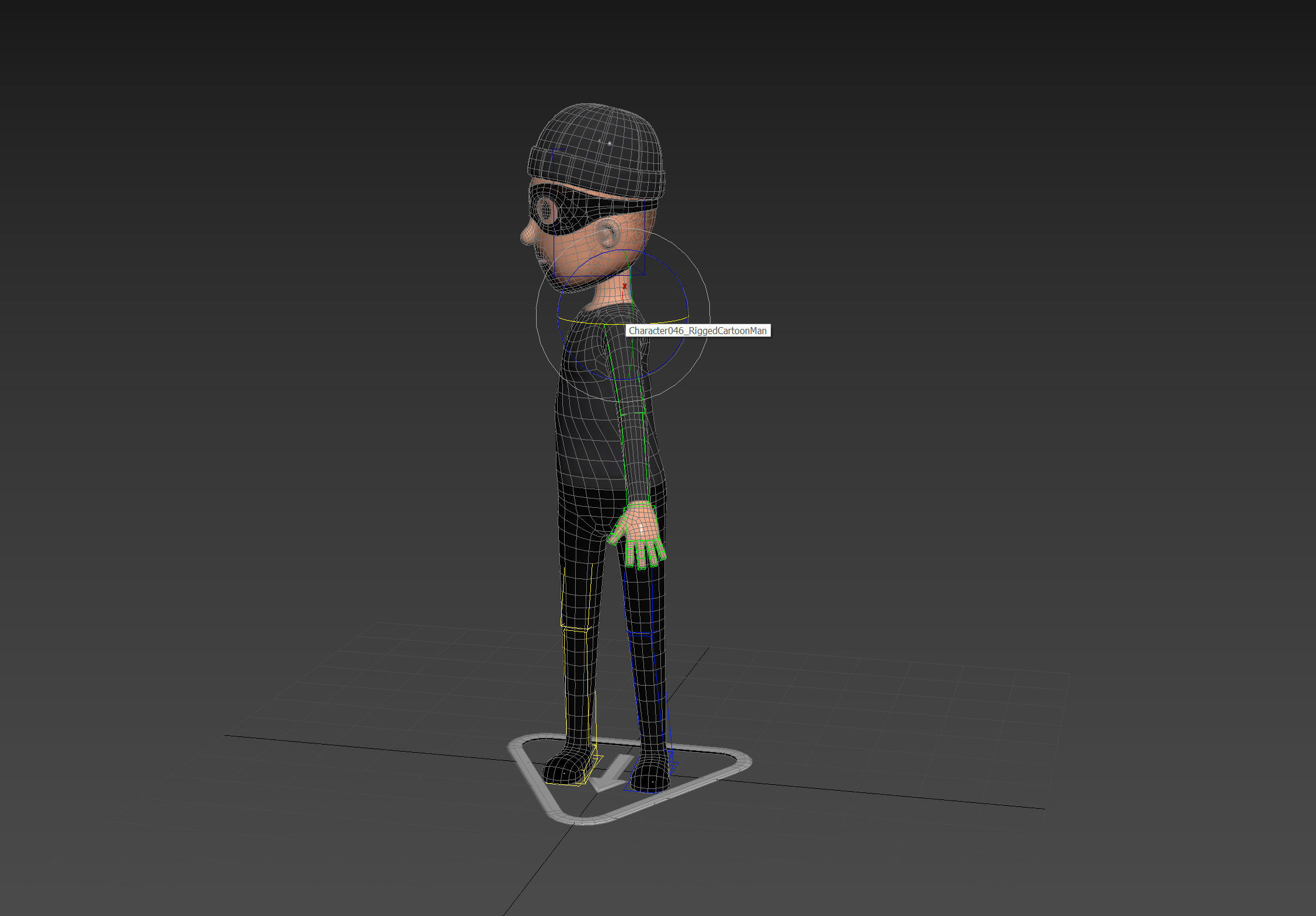 Character123 Rigged Robber 3D model_17